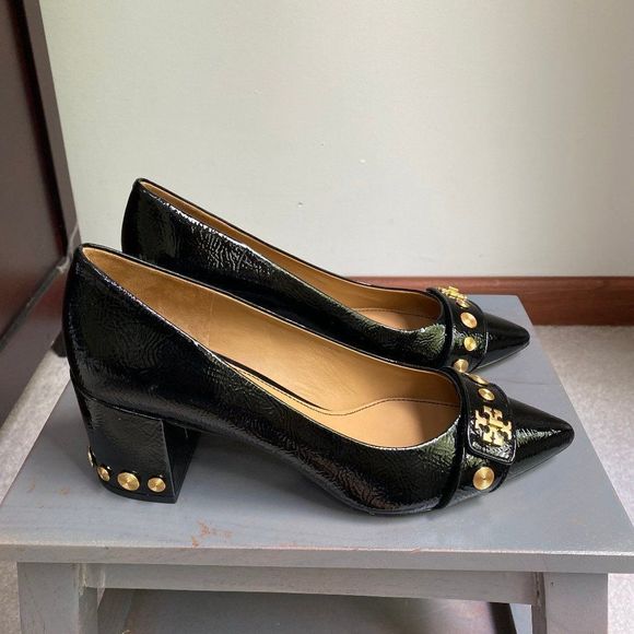 TORY BURCH Women 57517 Kira Patent Leather Logo Pumps - NEW NWOB - Picture 8 of 10